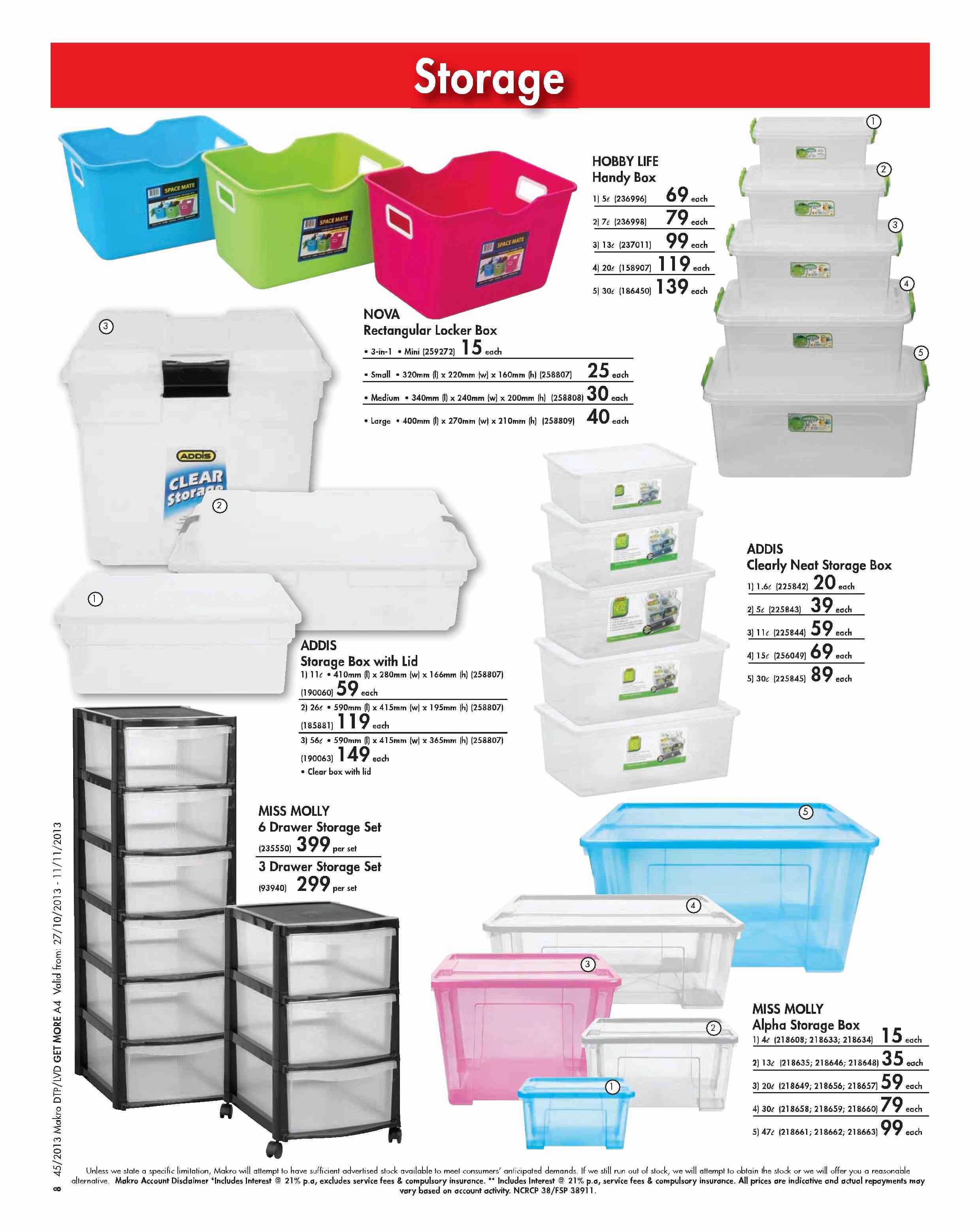 Special ADDIS Clearly Neat storage Box 11LEach — www.guzzle.co.za