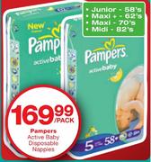 Pampers Active Baby Disposable Nappies-Per Pack