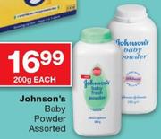 Johnson's Baby Powder-200Gm Each