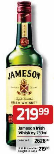 Jameson Blended Irish Whiskey, 750 ml - Fry's Food Stores