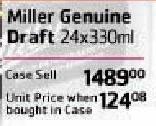 Miller Genuine Draft-Per Case
