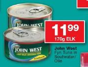 John West Fyn Tuna In Soutwater/Olie-170g Elk