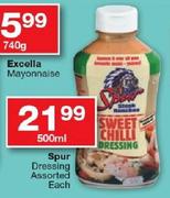 Spur Dressing Assorted-500ml Each