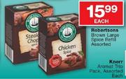 Robertsons Brown Large Spice Refill Assorted-Each