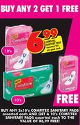 Comfitex Sanitary Pads-10's-Per Pack