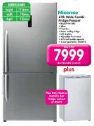 Hisense Wide Combi Fridge/Freezer-610Ltr(H610BS)