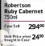 Robetson Ruby Cabernet- Per Case
