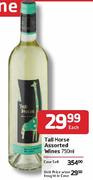 Tall Horse Wines-750ml Each