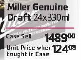 Miller Genuine Draft-Per Case