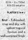 Swartland Cuvee Brut Or Rose Sparkling-6x750ml