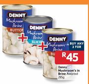 Denny Mushroom's in Brine Assorted-3 x 285g