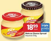 Melrose Cheese Spread Assorted-250g Each