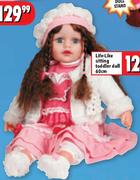 Life-Like Sitting Toddler Doll-60cm