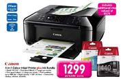 Canon 4-In-1 Colour Inkjet Printer Plus Ink Bundle-Per Bundle MX524