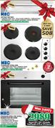 KIC 599mm Extractor Fan +KIC 580mm Stainless Steel Hob + Stainless Steel Eye Level/Undercounter Oven