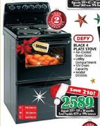 Defy 500mm Black 4 Plate Stove DSS506