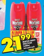 Mortein Target Insecticide 2 x 300ml Twin Pack-Each
