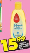 Johnson's No More Tears Baby Shampoo-125ml 