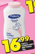 Purity & Elizabeth Anne's Baby Powder-200g
