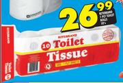 Ritebrand 1-Ply Toilet Rolls-10's