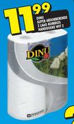 Dinu Super Absorberende 2 Laag Kombuis Handdoeke Wit 2