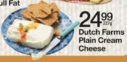 Dutch Farms Plain Cream Cheese-227g