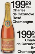 Charles De Cazanove Rose Champagne-750ml