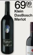 Klein Das Bosch Merlot-750ml
