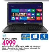 Dell 15.6" Ci3 Laptop