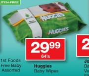 Huggies Baby Wipes-64's
