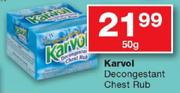 Karvol Decongestant Chest Rub-50gm