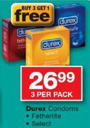 Durex Condoms Select-3 Per Pack