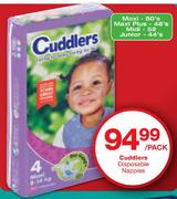 Cuddlers Disposable Nappies Maxi-50's-Per Pack