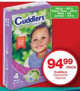 Cuddlers Disposable Nappies Maxi Plus-48's-Per Pack