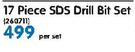  Blacksmith 17 Piece SDS Drill Bit Set-Per Set