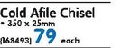 Cold Afile Chisel 350X25mm