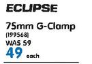 Eclipse 75mm G-Clamp - Each