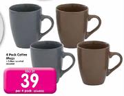 4 Pack Coffee Mugs-Per 4 Pack