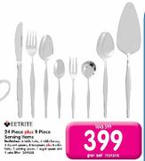 Eetrite 24 Piece Plus 9 Piece Serving Items-Per Set