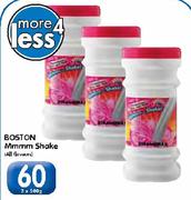 Boston Mmmm Shake(All Flavours)-3x500g