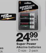Super Power Alkaline Batteries -Per Pack