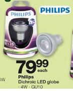 Philips Dichroic LED Globe-Each