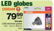 Osram LED Dichroic Globe-Each