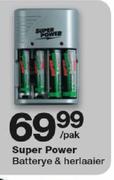 Super Power Batterye & Herlaaier-Per Pack