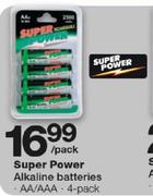 Super Power Alkaline Batteries-Per Pack