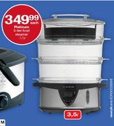 Platinum 3 -Tier Food Steamer - 3.5L Each 