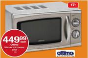 Ottimo Manual Microwave Oven-17L Each 