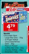 Nestle Chocolate Bars-Each