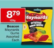 Beacon Maynards Gums Assorted-125g Each