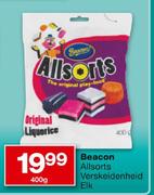 Beacon Allsorts Verskeidenheid Elk-400g Each